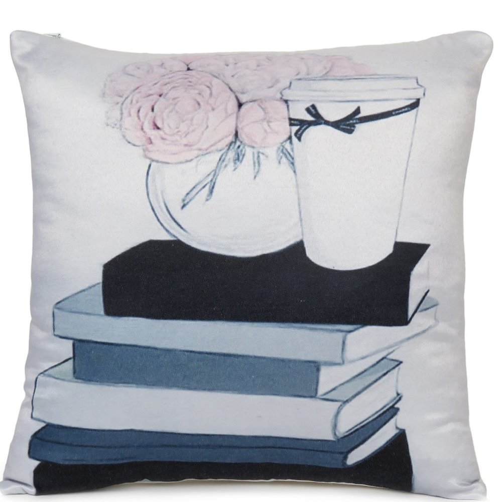 Multi Books Cushion Decorative Throw Pillowcase for Living Room Accent Pillow